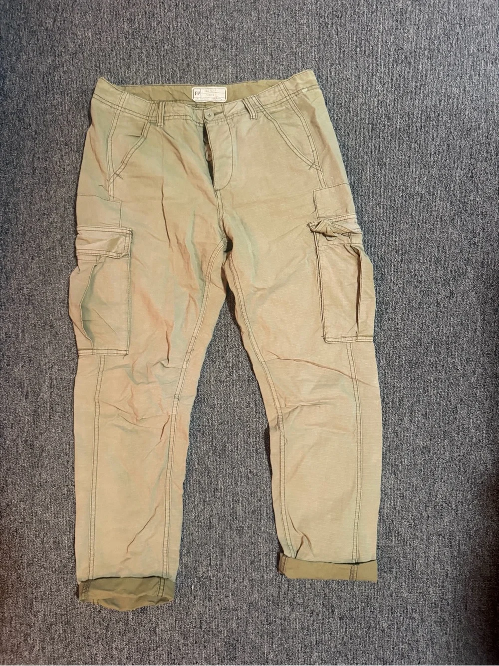women’s free people Cargo Pants - Olive Green